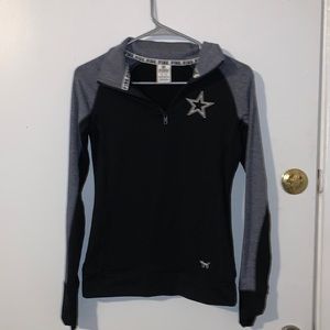 Vs pink Dallas cowboys half zip